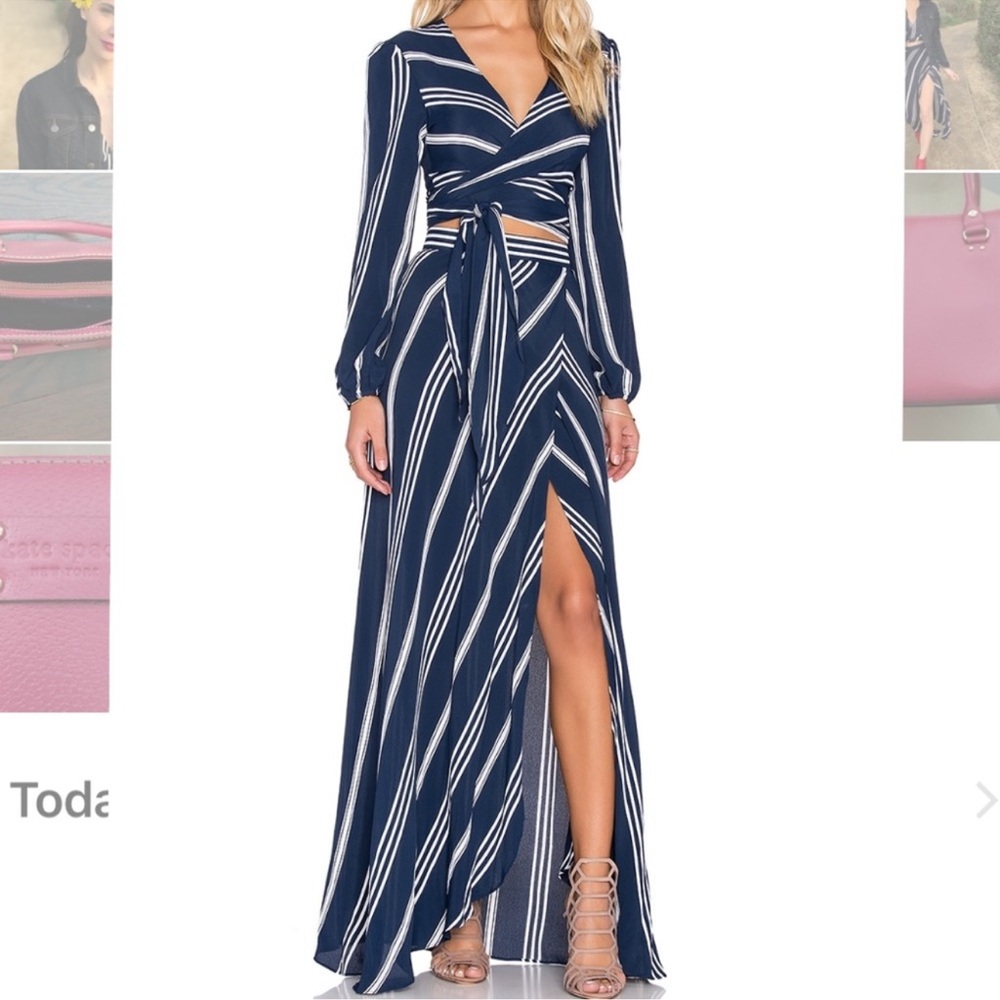 COPY - Flynn Skye two piece wrap top and skirt